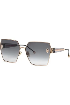 Philipp Plein Accessoires, Dames, Roze, 64 MM, Stijlvolle zonnebril