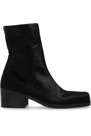 MARSÈLL Schoenen, Dames, Zwart, 38 EU, Leer, Gehakte enkellaarzen