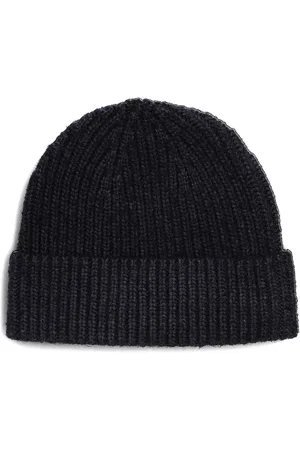 Profuomo Accessoires, Heren, Blauw, ONE Size, Wol, Wol Nylon Muts Must-Have Donkerblauw