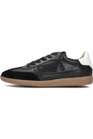 Fred de la Bretoniere Schoenen, Dames, Zwart, 38 EU, Leer, Pearl Sign Dames Sneakers Zwart