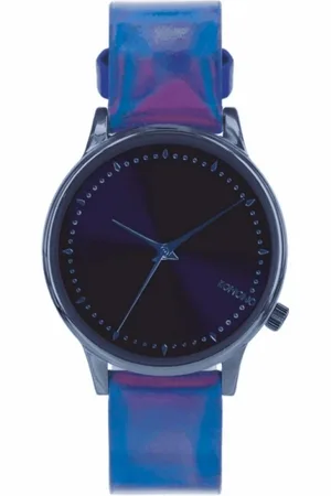 Komono Accessoires, Dames, Blauw, ONE Size, Blauw Dameshorloge Quartz Roestvrij Staal