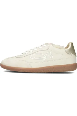 Fred de la Bretoniere Schoenen, Dames, Wit, 37 EU, Leer, Pearl Sign Dames Sneakers Wit