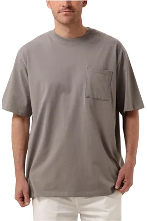 Scotch&Soda Tops, Heren, Grijs, XL, Heren Casual Zak T-shirt 3 Kruizen