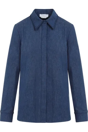 GABRIELA HEARST Blouses & Shirts, Dames, Blauw, S, Denim, Blauwe Denim Shirt Damesmode