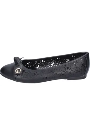 Gattinoni Schoenen, Dames, Zwart, 36 EU, Leer, Dames Synthetisch Leren Ballet Flats
