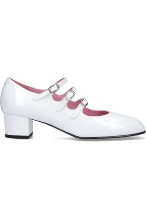 Carel Schoenen, Dames, Wit, 36 EU, Leer, Witte Ballerina Hakken
