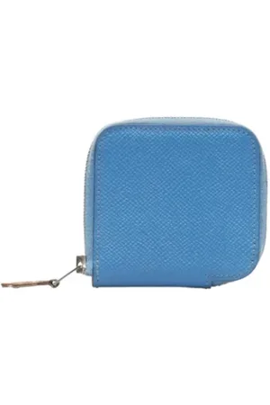 Hermès Pre-owned, unisex, Blauw, ONE Size, Leer, Tweedehands leren portemonnees