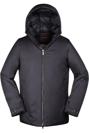 MOORER Jassen, Heren, Blauw, 4Xl, Acqua Line Goose Down Parka