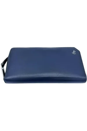 Jimmy Choo Pre-owned, Dames, Blauw, ONE Size, Tweedehands leren portemonnees