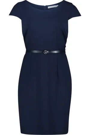Betty & Co Kleedjes, Dames, Blauw, 3Xl, Leer, Kleedjes