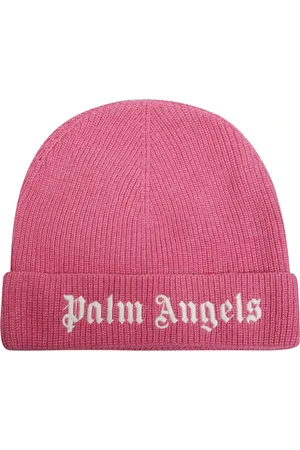 Palm Angels Accessoires, Heren, Roze, S, Urban Logo Beanie Muts