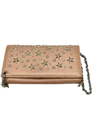 Jimmy Choo Pre-owned, Dames, Roze, ONE Size, Leer, Tweedehands leren portemonnees