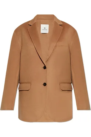 ANINE BING Jassen, Dames, Bruin, L, Wol, Wollen Blazer
