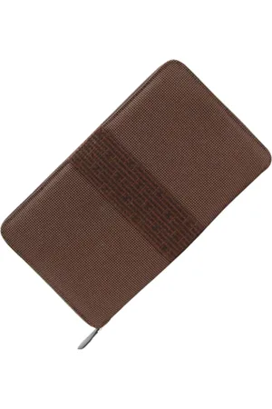 Hermès Pre-owned, Heren, Bruin, ONE Size, Pre-owned Canvas wallets