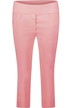 Betty Barclay Broeken, Dames, Roze, L, Comfort Stretch Vrijetijdsbroek