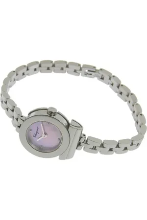 Salvatore Ferragamo Pre-owned, Dames, Roze, ONE Size, Pre-owned Stainless Steel watches