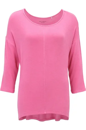 Betty Barclay Truien, Dames, Roze, M, Bamboe, Bamboe Oversized Gebreide Trui