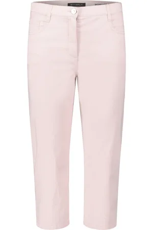 Betty Barclay Broeken, Dames, Roze, XL, Slim Fit Zomerbroek