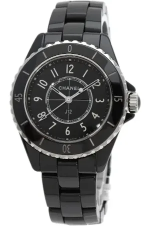CHANEL Pre-owned, Dames, Zwart, ONE Size, Pre-owned Stainless Steel watches