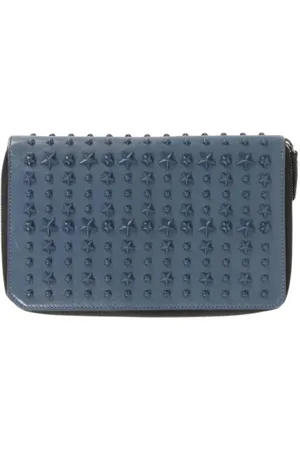 Jimmy Choo Pre-owned, Dames, Blauw, ONE Size, Tweedehands leren portemonnees