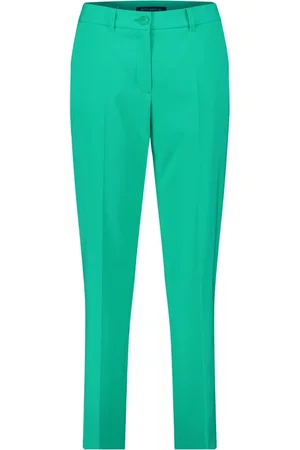 Betty Barclay Broeken, Dames, Groen, XS, Klassieke zakelijke broek met vouw