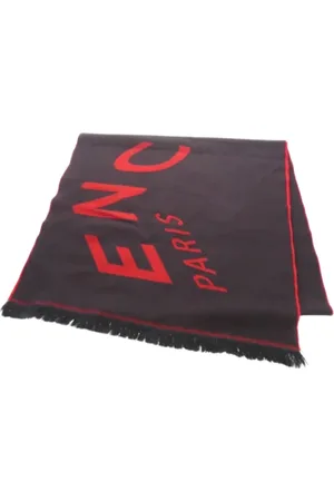 Givenchy Pre-owned, Dames, Zwart, ONE Size, Pre-owned Wool scarves