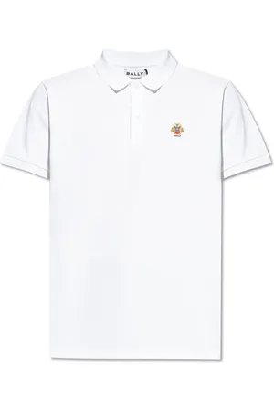 Bally Tops, Heren, Wit, S, Katoen, Polo met Logo