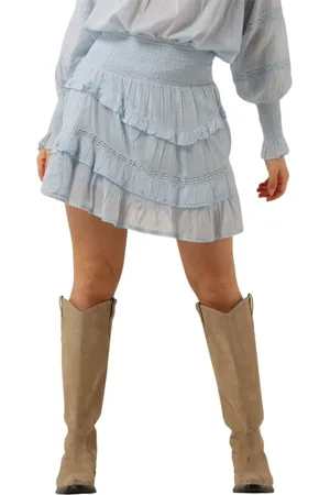NOTRE-V Rokken, Dames, Blauw, L, Dames Rokken Voile Skirt