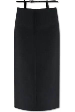 The Attico Rokken, Dames, Zwart, XS, Polyester, Rok met Riem