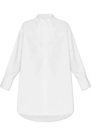 Jil Sander Kleedjes, Dames, Wit, S, Katoen, Overhemdjurk