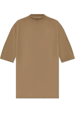 Rick Owens Tops, Heren, Bruin, S, Katoen, T-shirt Jumbo
