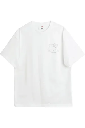 Soulland Tops, unisex, Wit, 2Xs/Xs, Katoen, Biologisch Katoen Rhinestone T-shirt