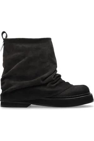The Attico Schoenen, Dames, Bruin, 38 1/2 EU, Leer, Leren Enkellaarsjes `Mini Robin`