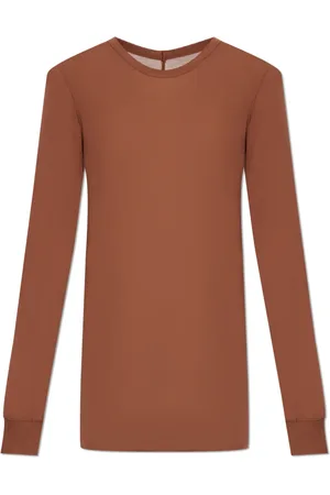 Rick Owens Tops, Heren, Bruin, M, T-shirt Basic