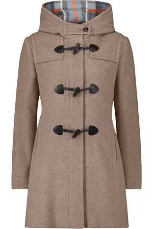 gil-bret Mantels, Dames, , XL, Wol, Capuchon Dufflecoat Wol Velours Toggle