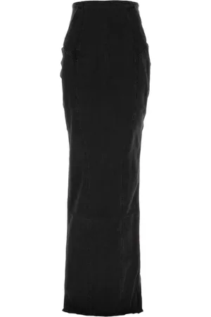 Entire Studios Rokken, Dames, Zwart, S, Denim, Stretch Denim Channel Rok