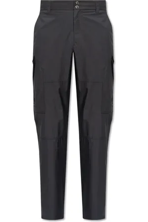 VERSACE Broeken, Heren, Blauw, XL, Katoen, Cargo broek