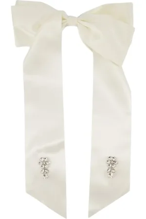 Simone Rocha Accessoires, Dames, , ONE Size, Parel Bloem Haarklem - Ivoor