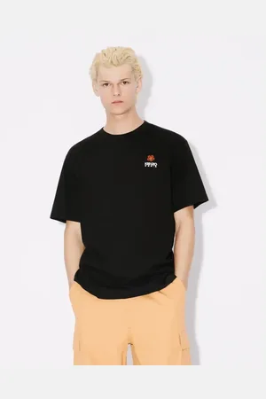 Kenzo Tops, Heren, Zwart, L, Klassiek Geborduurd T-shirt