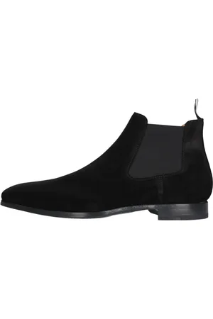 Magnanni Schoenen, Heren, Zwart, 48 EU, Suède, Zwarte Suède Chelsea Boot