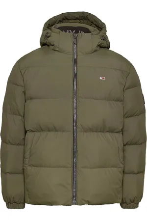 Tommy Hilfiger Jassen, Heren, Groen, S, Polyester, Groene Donsjas Aw 24