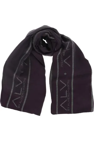 ALVIERO MARTINI 1A CLASSE Accessoires, Dames, Paars, ONE Size, Katoen, Paarse Bedrukte Sjaal Alle Seizoenen