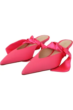 Gia Borghini Schoenen, Dames, Roze, 36 EU, Leer, Roze Leren Kitten Heel Pumps