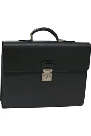 LOUIS VUITTON Pre-owned, Dames, Zwart, ONE Size, Leer, Pre-owned Leather briefcases