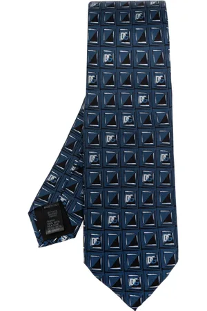 Dolce & Gabbana Accessoires, Heren, Blauw, ONE Size, Gestreepte stropdas