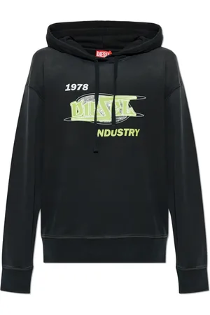 Diesel Sweatshirts & Hoodies, Dames, Zwart, XL, Katoen, Sweatshirt F-Buxt-Hood-P2