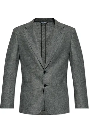 Dolce & Gabbana Jassen, Heren, Grijs, L, Wol, Wollen blazer