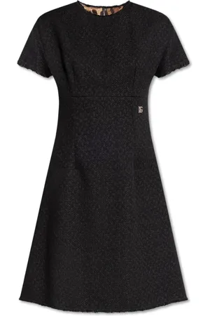 Dolce & Gabbana Kleedjes, Dames, Zwart, XS, Tweed, Tweed jurk