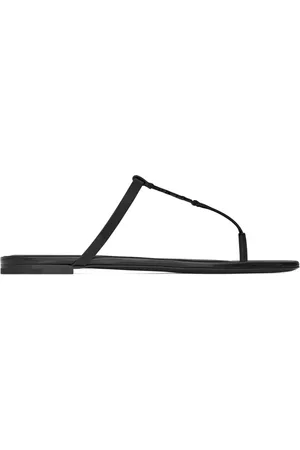 Saint Laurent Schoenen, Dames, Zwart, 38 EU, Stijlvolle Sandalen voor de Zomer