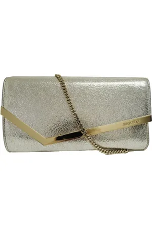Jimmy Choo Pre-owned, Dames, , ONE Size, Tweedehands leren schoudertassen